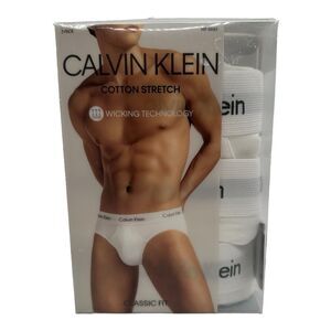 Men 3-Pack Calvin Klein Cotton BOXER Briefs Classic Fit Underwear White Size XXL